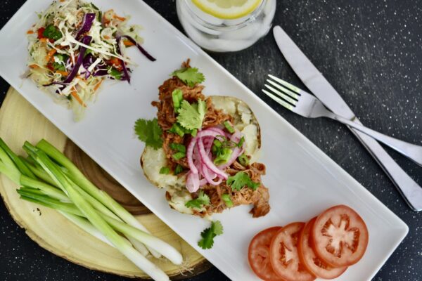 BBQ Pulled Pork Stuffed Potato
