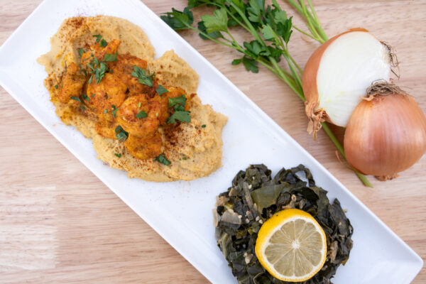 Adobo Shrimp and "Grits"